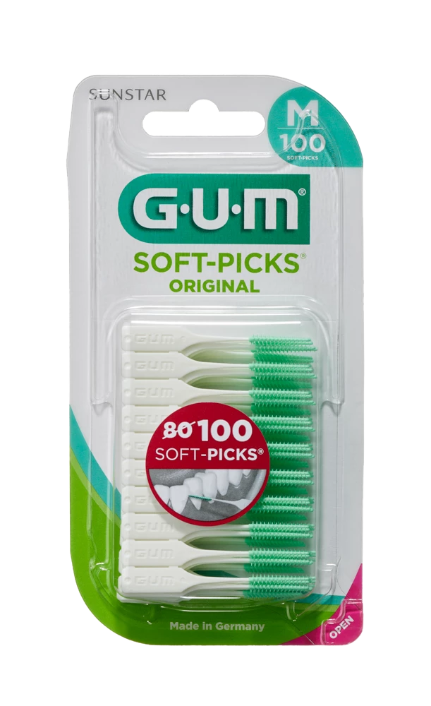 GUM Soft-Picks Regular massaging interdental brushes with fluoride 100 pcs