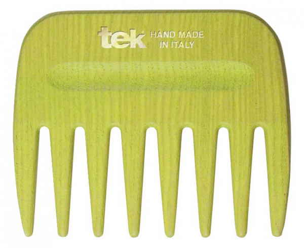Tek AFRO COMB with wide teeth, Hand Made in Italy
