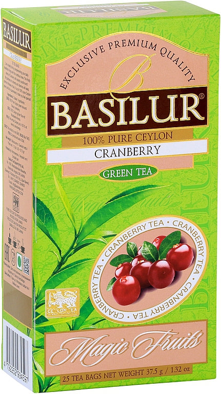 BASILUR Magic Fruits Green Tea Cranberry 25x1.5g
