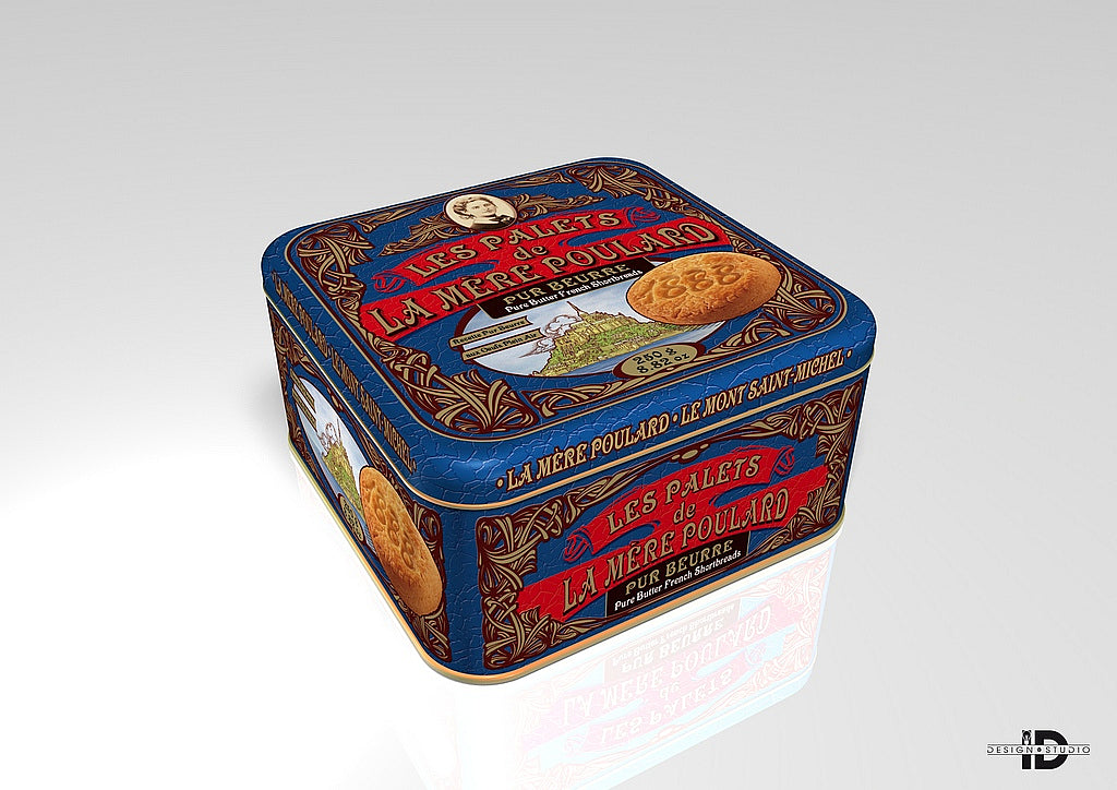 French Shortbread Biscuits with Pure Butter Metal tin 500g