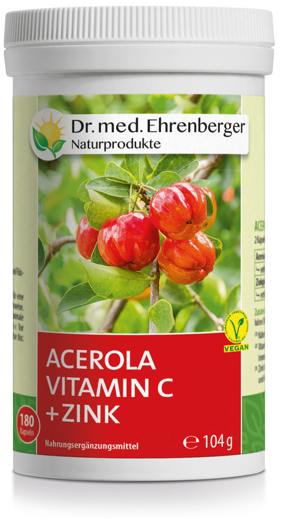 Dr. Ehrenberger Acerola Vitamin C + Zink 180 capsules