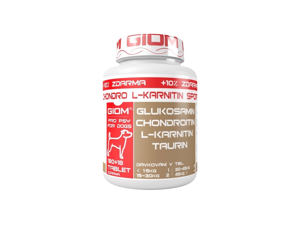 Giom Chondro L-carnitine SPORT for dogs 180 tablets My Dr. XM Giom Chondro L-carnitine SPORT for dogs 180 tablets My Dr. XM