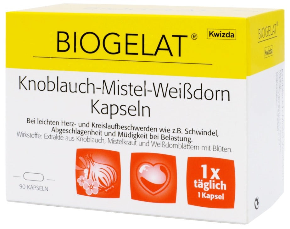 Biogelat Garlic-Mistletoe-Hawthorn 60 capsules
