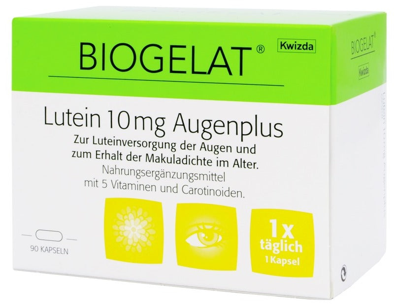 Biogelat lutein 10 mg eye plus 90 capsules