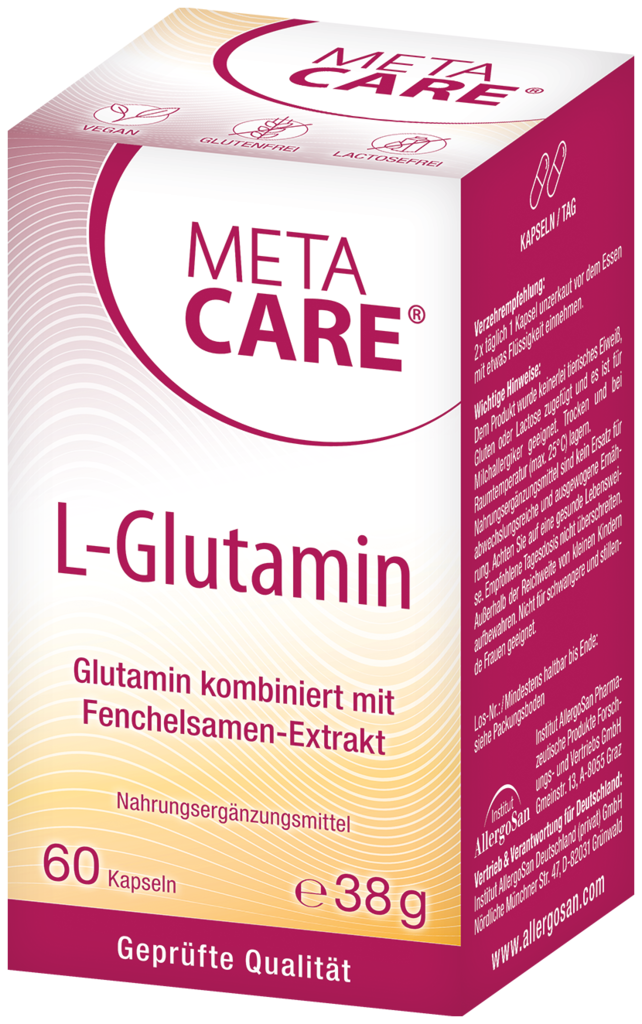 Meta-Care L-Glutamin - 60 capsules