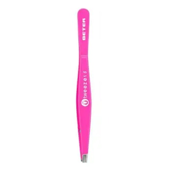Beter Ü Tweezers magnetic straight-tip tweezers pink