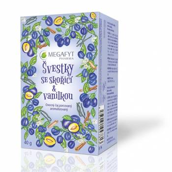 Megafyt Plums with cinnamon & vanilla fruit tea portion 20x2 g