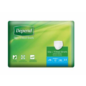 Depend Slip Normal XL incontinence briefs 15 pcs - mydrxm.com