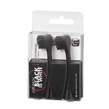 Curaprox BLACK IS WHITE Hydrosonic spare carbon head 2 pcs