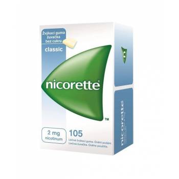 Nicorette Classic Gum 2 mg medicinal chewing gum 105