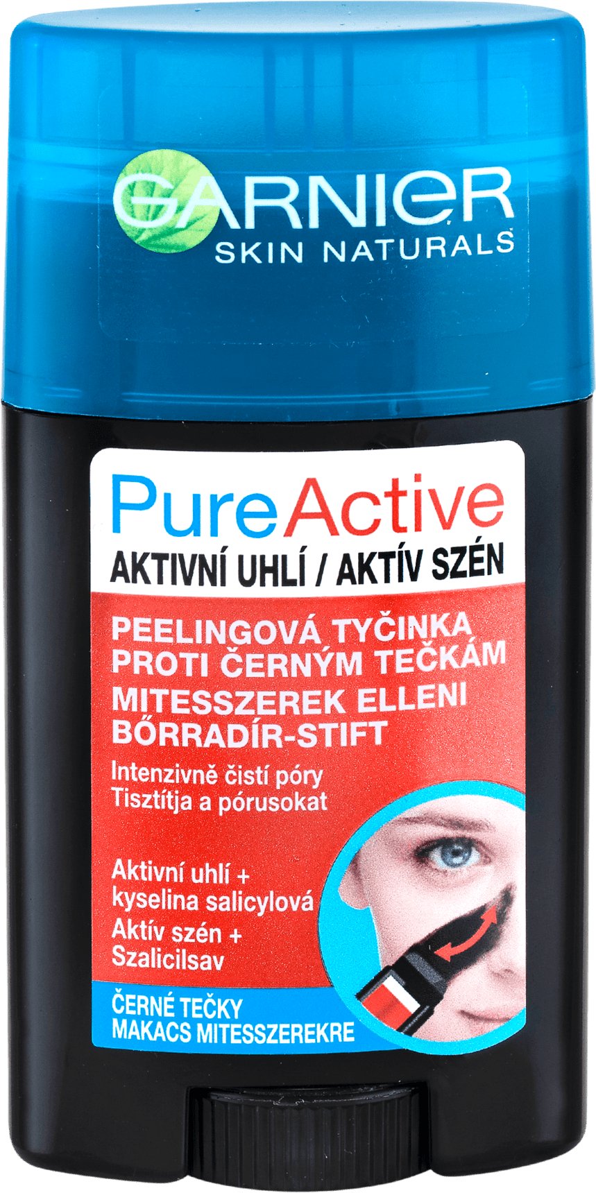 Garnier Pure Active peeling stick against black dots, 50 ml - mydrxm.com