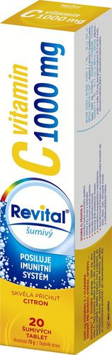 Revital Vitamin C 1000 mg lemon 20 effervescent tablets