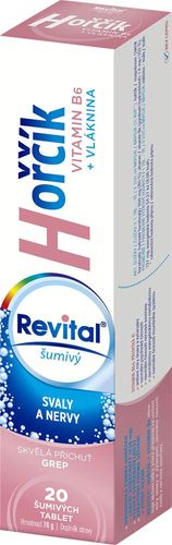 Revital Magnesium + vitamin B6 grapefruit flavor 20 effervescent tablets