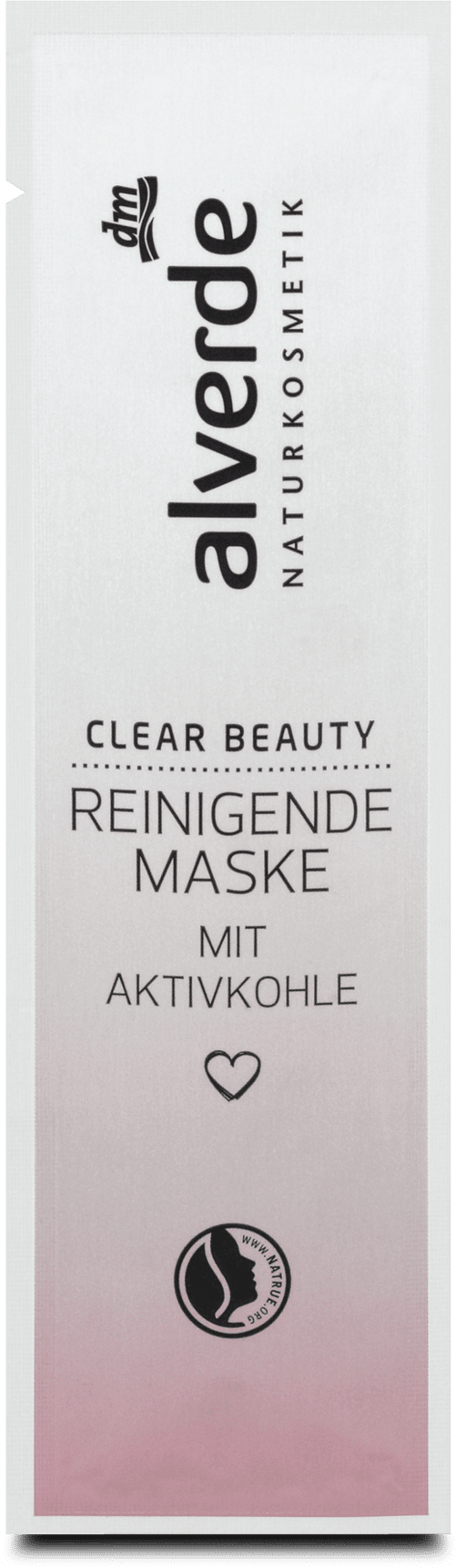 alverde NATURKOSMETIK Clear Beauty facial mask with activated carbon, 10 ml
