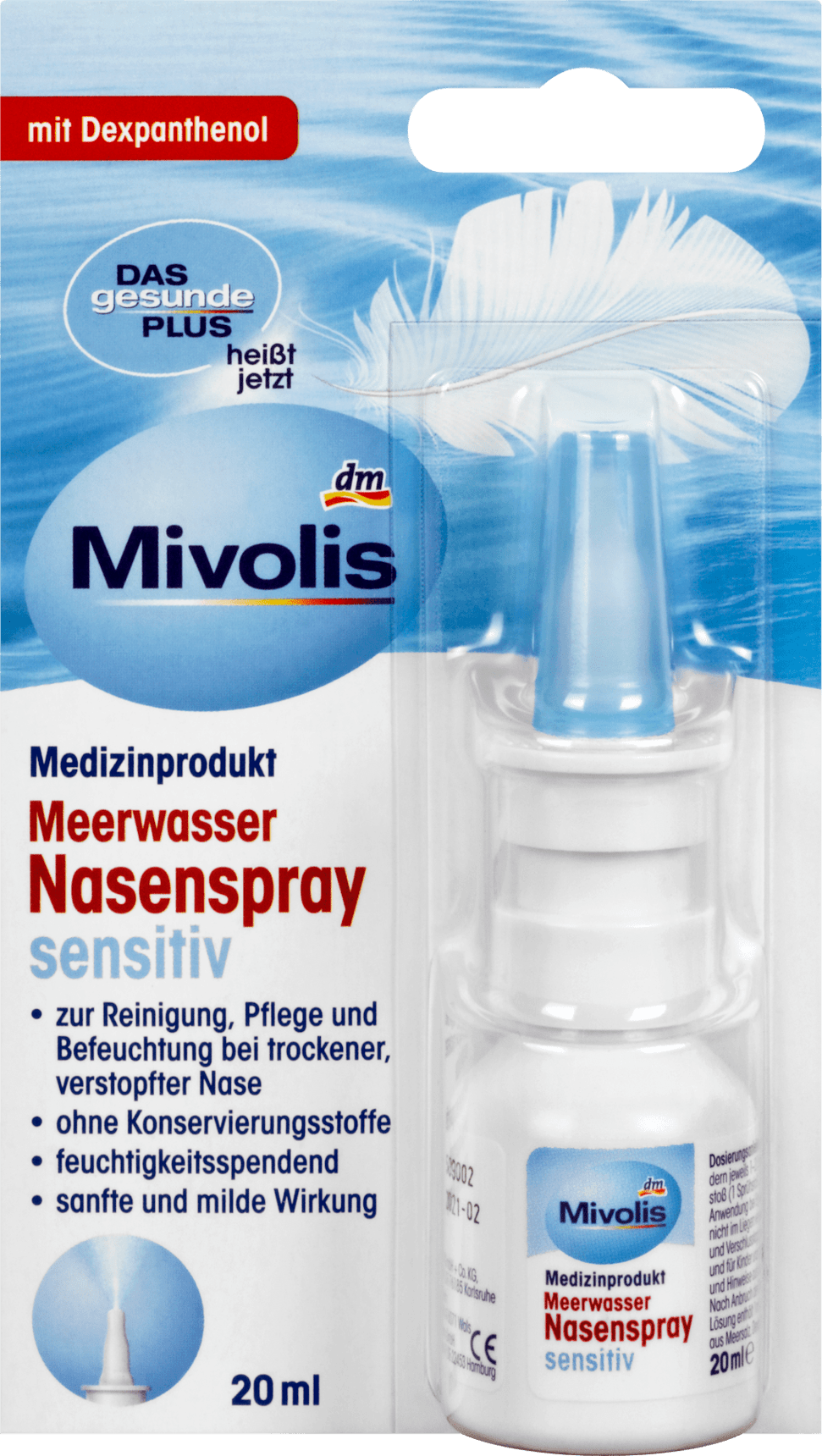 Mivolis Sensitive Nasal Sea Spray, 20 ml