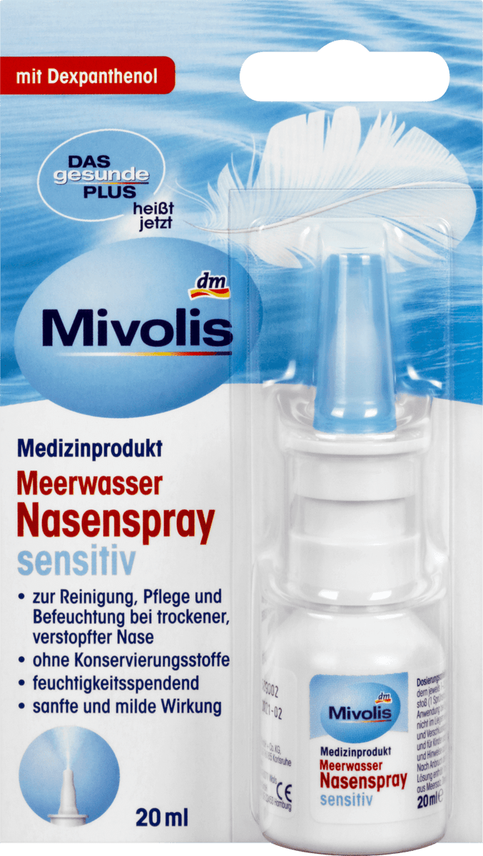 Mivolis Seawater Nose Spray, 20ml - German Drugstore