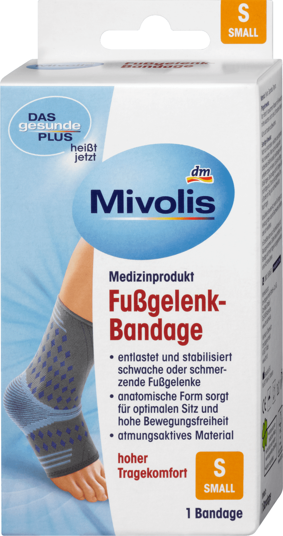 Mivolis ankle bandage size S, 1 pc