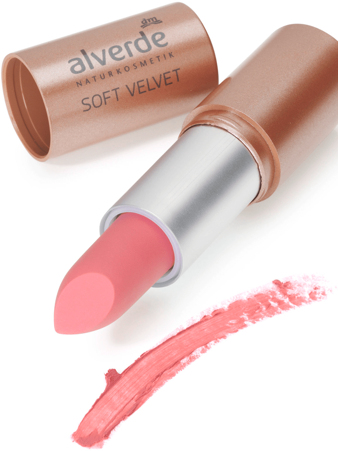 alverde NATURKOSMETIK Lipstick Soft Velvet 10, 8.5 ml