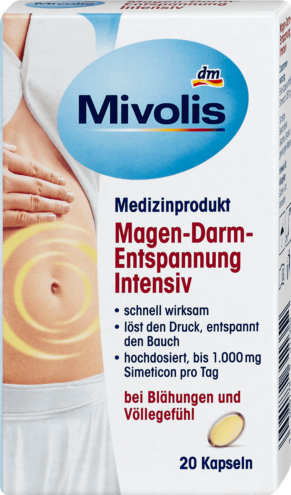 Mivolis for stomach and digestion, 20 capsules