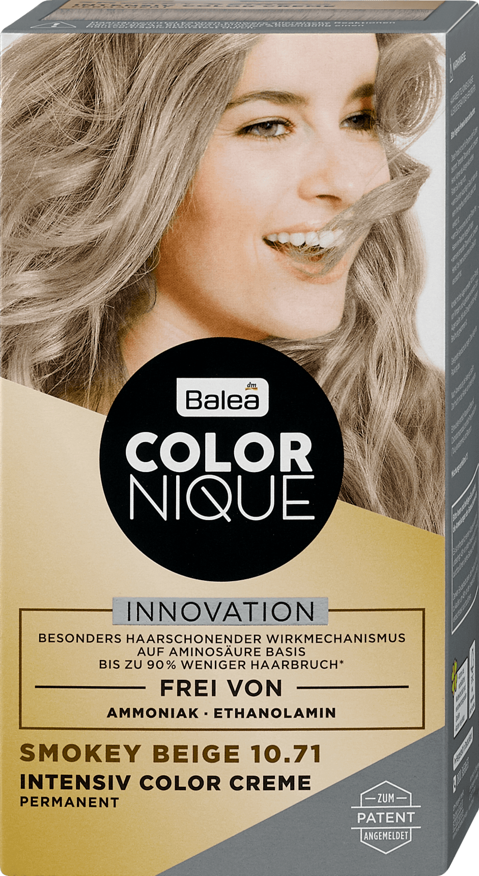 Balea COLORNIQUE Intensive Color Creme 10.71 Smokey Beige