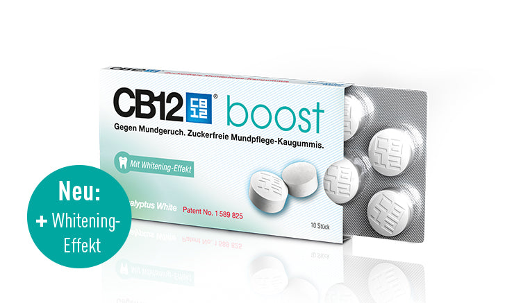 Meda CB12 boost Eucalyptus White chewing gum 10 tablets