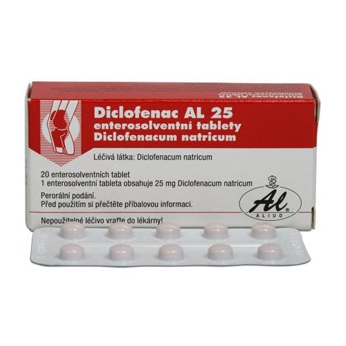 DICLOFENAC AL 25MG enteric 20 tablets – My Dr. XM