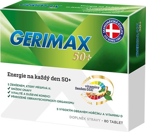 Gerimax 50+, 80 tablets