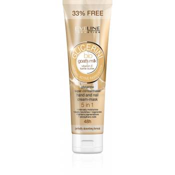 Eveline Glicerini Hand and nail cream with goat's milk 100 ml - mydrxm.com