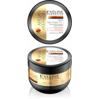 Eveline Argan + Keratin 8in1 Hair Mask 300 ml - mydrxm.com