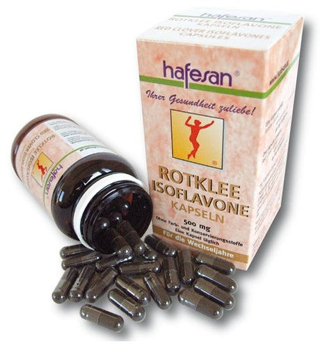 Hafesan Red Clover Isoflavones 500 mg Capsules (4 Isoflavones) 60 capsules