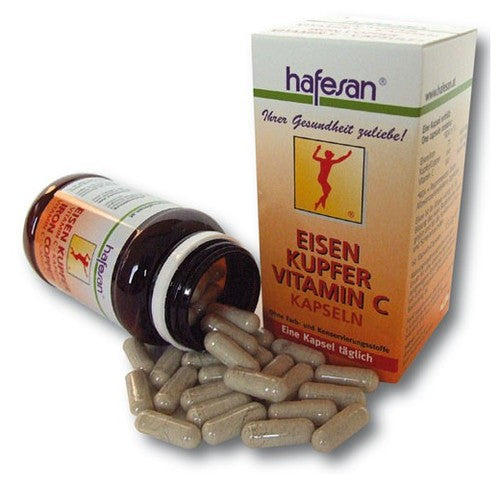 Hafesan Iron-Copper-Vitamin C 60 capsules