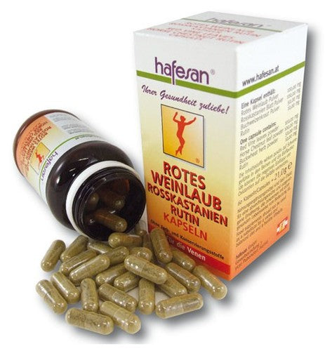 Hafesan Red Vine Leaves Horse Chestnut Rutin 60 capsules