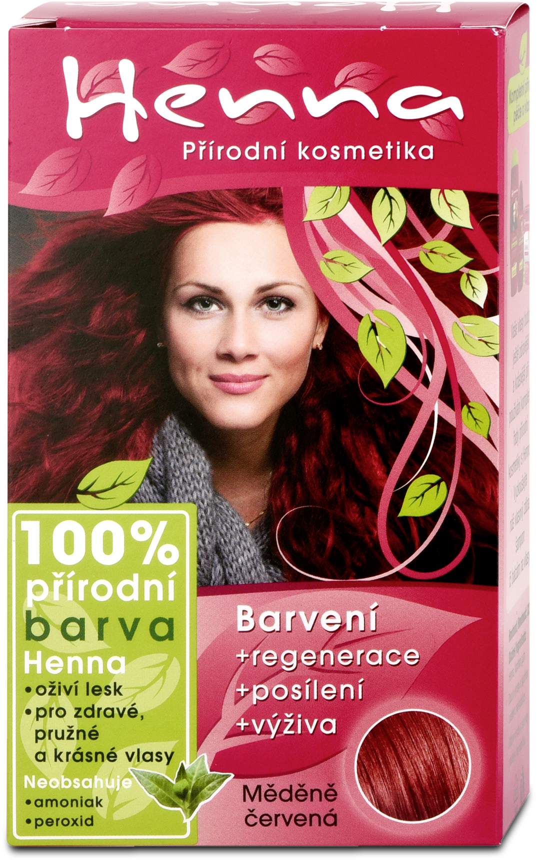 Henna 100% Natural hair color copper red, 33 g