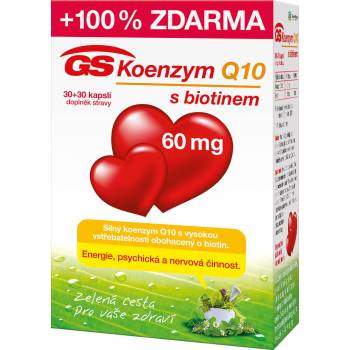 GS Coenzyme Q10 60 mg, 30 capsules + 30 capsules FREE - mydrxm.com
