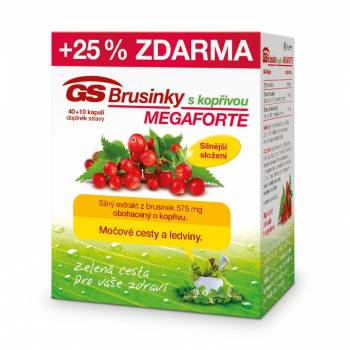 GS Cranberries MEGAFORTE with nettle 40 capsules + 10 capsules FREE - mydrxm.com