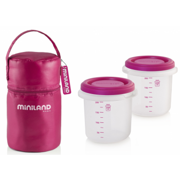 Miniland Thermic Thermos + Pink food cups – My Dr. XM