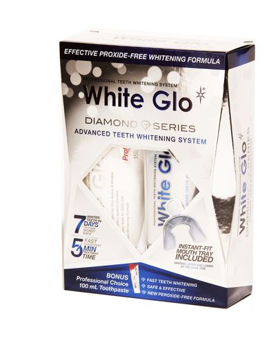 White Glo Diamond Series Bleaching Gel Set 50 ml + Whitening Paste 100 ml