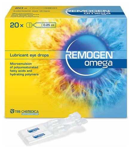 Remogen Omega Lubricant Eye Drops 20 ampules