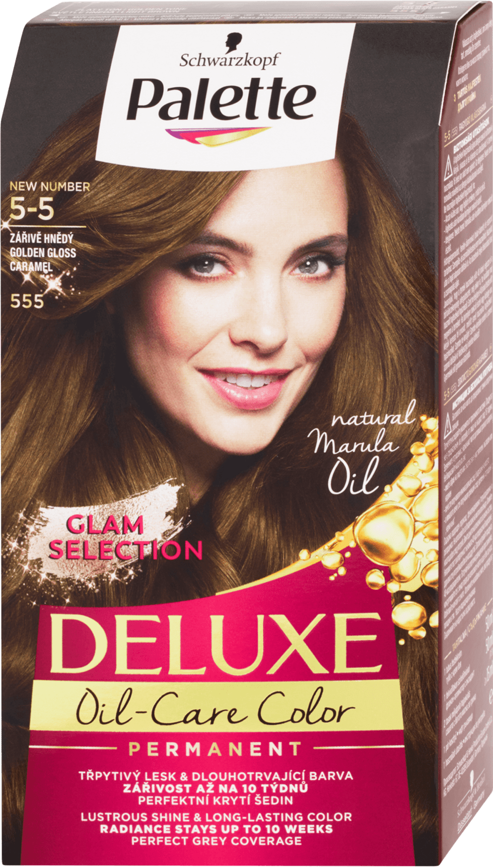 Schwarzkopf Palette Deluxe hair color Bright brown 555, 130 ml