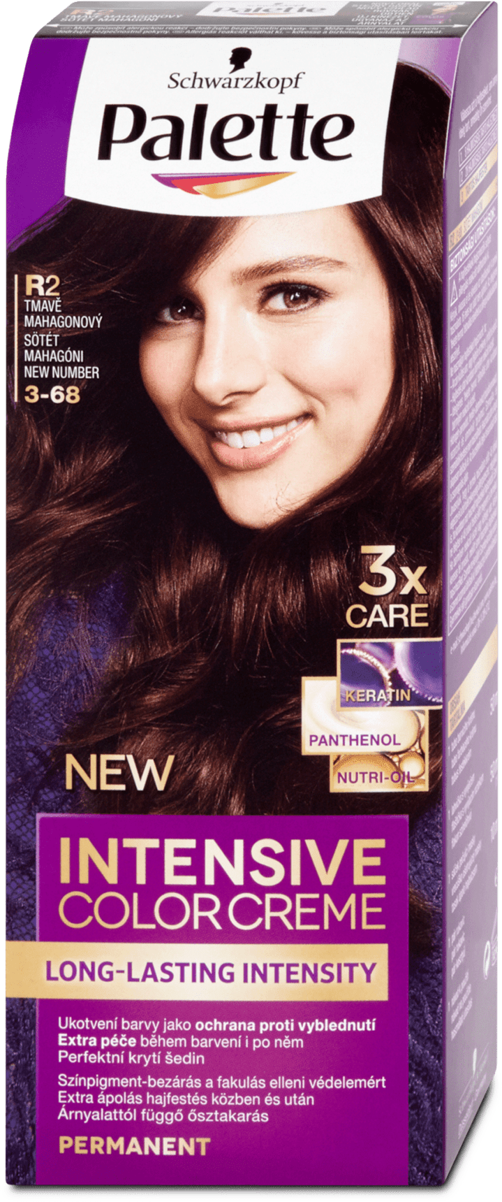 Schwarzkopf Palette Intensive Color Creme hair color Dark Mahogany R2, 110 ml