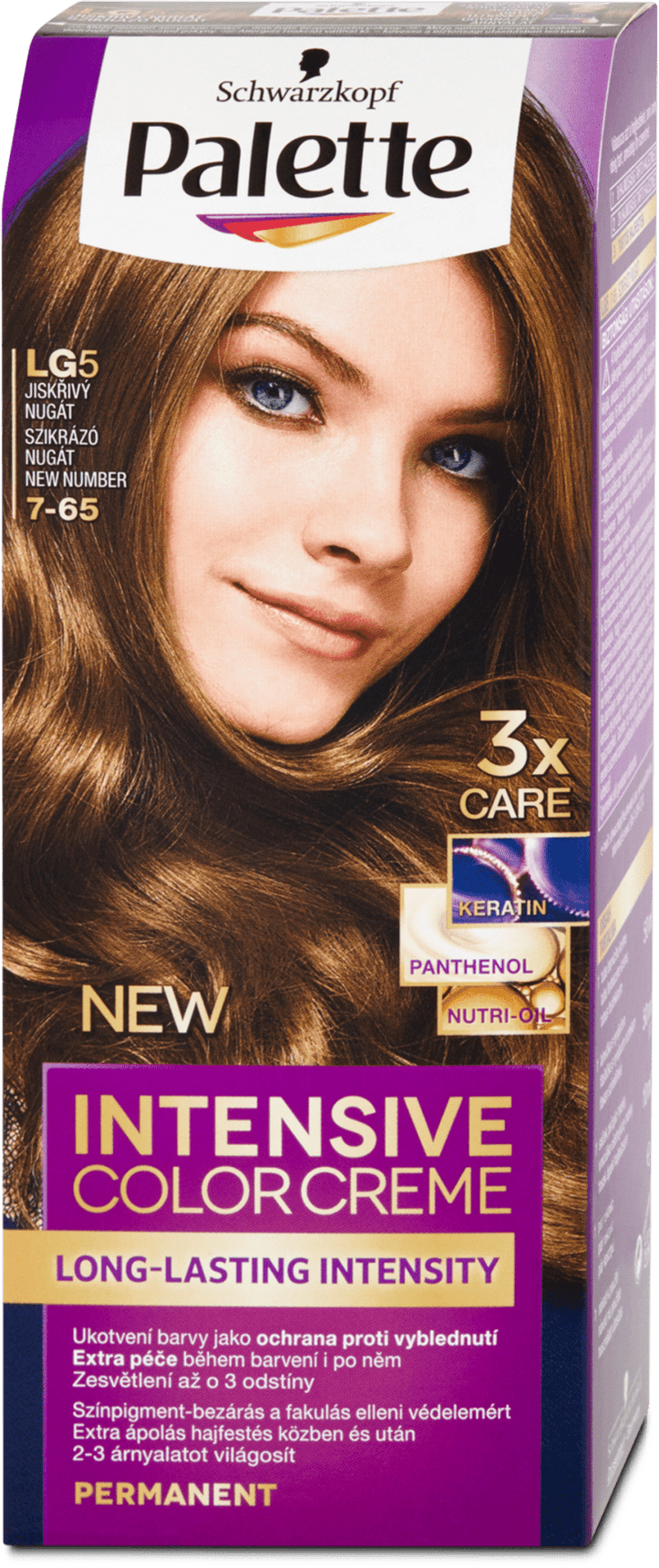 Schwarzkopf Palette Intensive Color Creme hair color Sparkling nougat LG5, 110 ml