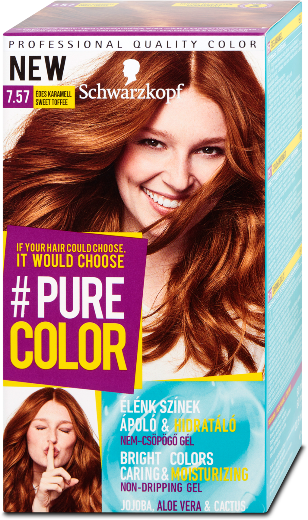 Schwarzkopf Pure Color Hair Color Sweet Caramel 7.57, 142.5 ml