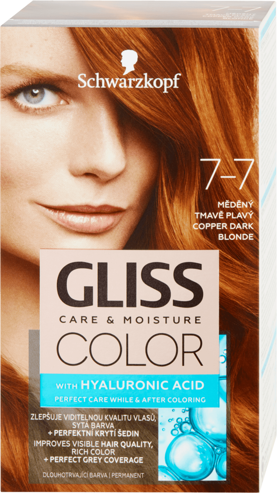Schwarzkopf Gliss Creme Hair Color Copper Blond 7-7