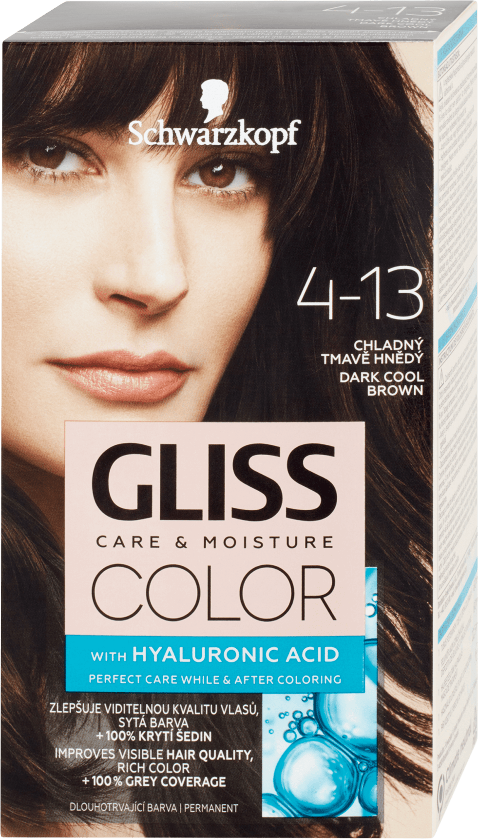 Schwarzkopf Gliss Hair Color Cool Dark Brown 4-13
