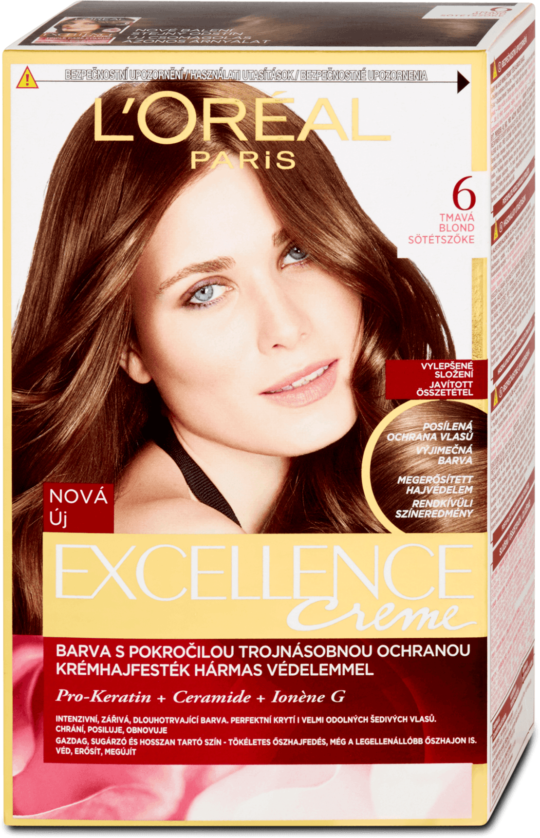 L'Oreal Paris Excellence Creme Hair Color Dark Blond 6, 192 ml