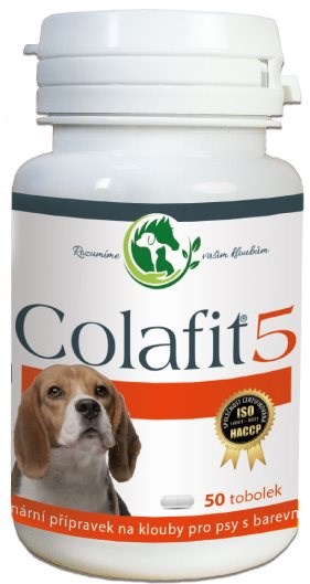 Colafit 5 pure collagen for dogs, 50 capsules