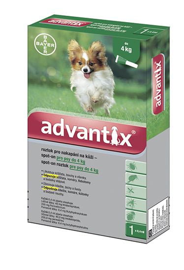 Advantix for dogs up to 4kg spot-on 1x0.4 ml - mydrxm.com