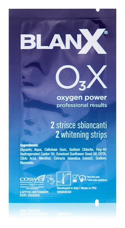 Blanx O3X Dental Whitening Strips 10 pcs