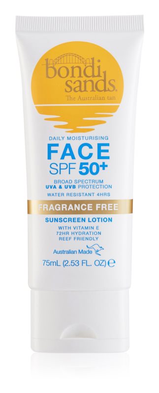 Bondi Sands SPF 50+ Face fragrance-free facial sunscreen 75 ml
