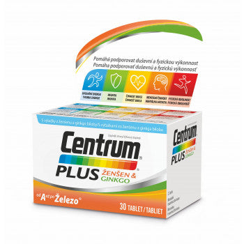 Centrum Plus Ginseng & Ginkgo 30 tablets - mydrxm.com